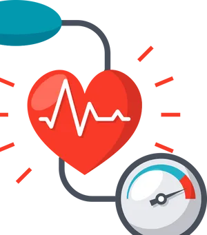 Heart Health Blood Pressure Monitoring PNG image