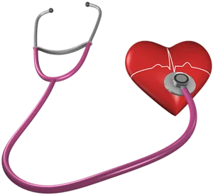 Heart Health Stethoscope PNG