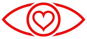 Heart In Eye Graphic