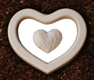 Heart In Heart Contrast