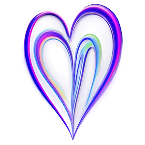 Heart Line Abstract Art PNG Mrj