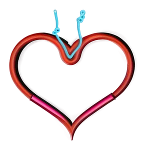 Heart Line Element PNG Blp