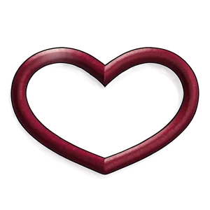 Heart Line Frame Png 06262024 PNG image