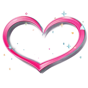 Heart Line Swirl PNG Hyr