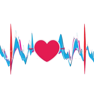 Heart Line Wave Png Nuy PNG image