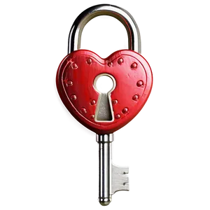 Heart Lock And Key PNG A