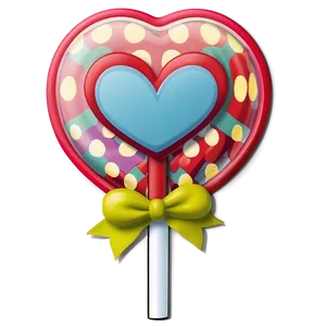 Heart Lollipop D PNG image