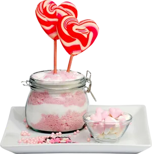 Heart Lollipopsand Sweet Treats