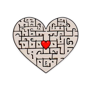 Heart Maze Puzzle PNG 8 PNG