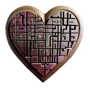 Heart Maze Puzzle PNG A