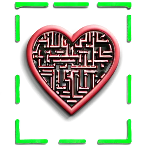 Heart Maze Puzzle PNG Bom50 PNG
