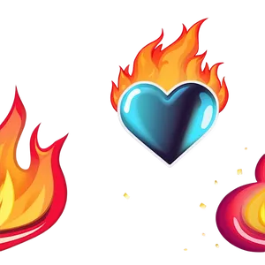 Heart On Fire Emoji Png 35 PNG image