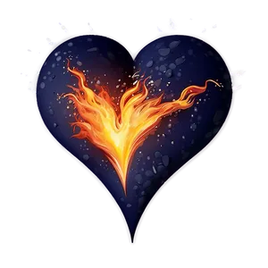 Heart On Fire Graphic Png 63 PNG image