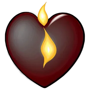Heart On Fire Graphic PNG D