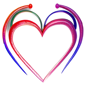 Heart Outline Drawing PNG Wuv PNG