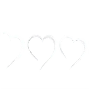 Heart Outline Sketch PNG D
