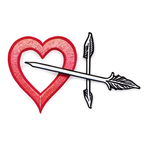 Heart Piercing Cupid Arrow Png 23 PNG image