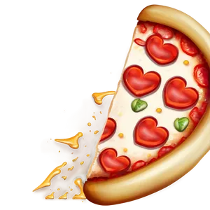 Heart Pizza Emoji PNG 27