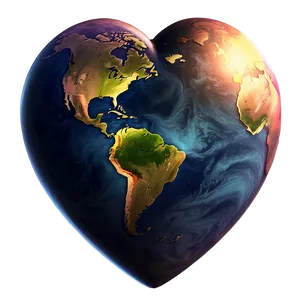 Heart Planet Universe PNG Vkf