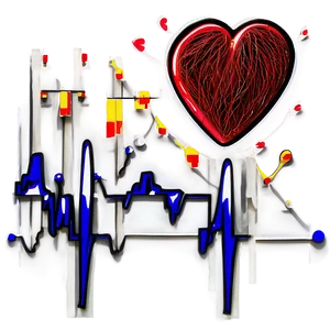 Heart Pulse Line Graphic Png Cws35 PNG image