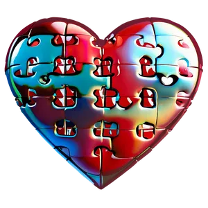 Heart Puzzle Emoji Transparent Design 51 PNG