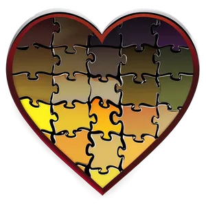Heart Puzzle Piece Clipart PNG 85 PNG