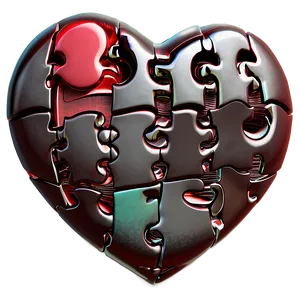 Heart Puzzle Piece Drawing PNG Sti25