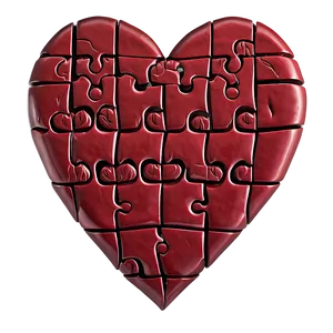 Heart Puzzle Piece PNG A