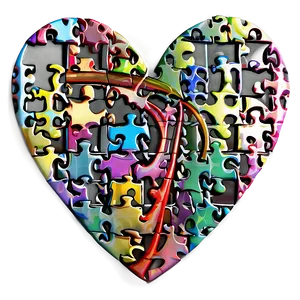 Heart Puzzle Piece PNG C