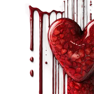 Heart's Fluid: Blood Spray Effect PNG 04302024