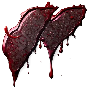 Heart's Offering: Blood Spatter PNG 04302024