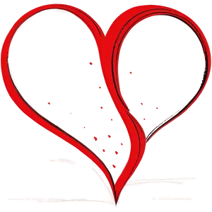 Heart Shape Sketch PNG Amq31 PNG
