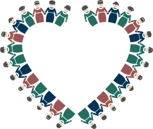 Heart Shape Unity Clipart PNG image