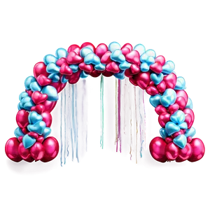 Heart-shaped Balloon Arch Png 30 PNG image