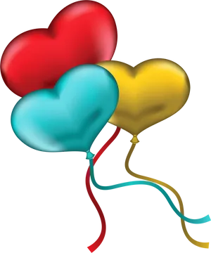 Heart Shaped Balloons Graphic