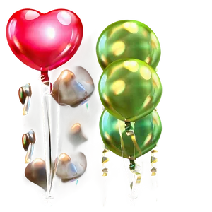 Heart Shaped Balloons Png 05042024 PNG image