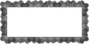 Heart Shaped Blackand White Frame