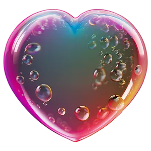Heart Shaped Bubble PNG Vyr PNG