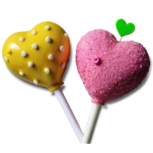 Heart-shaped Cake Pops Png Dns18 PNG image