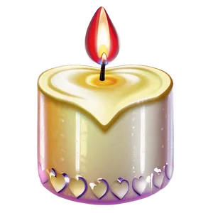 Heart Shaped Candle Png 75 PNG image