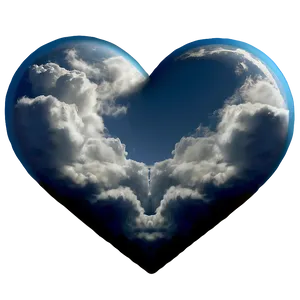 Heart-shaped Cloud PNG 04302024