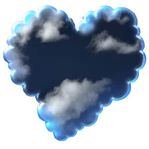 Heart-shaped Cloud Png 04302024 PNG image