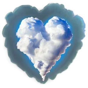 Heart Shaped Cloud PNG 30 PNG