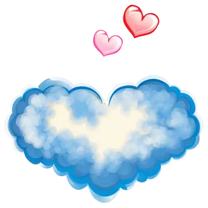 Heart-shaped Cloud PNG 30