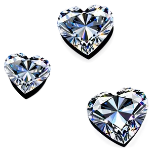 Heart Shaped Diamonds PNG 59