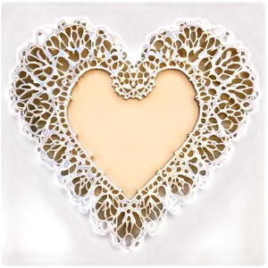 Heart-shaped Doily Png Stb74 PNG image