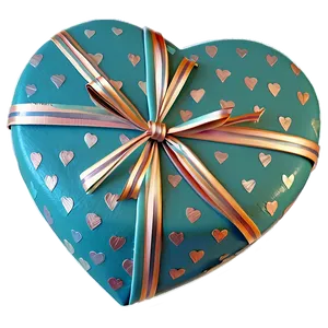 Heart Shaped Gift Box PNG Lby69