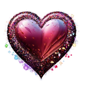 Heart Shaped Glitter Png 63 PNG image