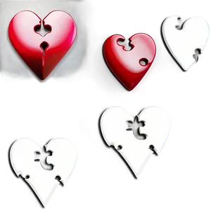 Heart Shaped Jigsaw PNG 45 PNG
