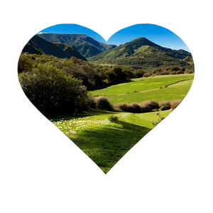 Heart Shaped Landscape PNG Dbx